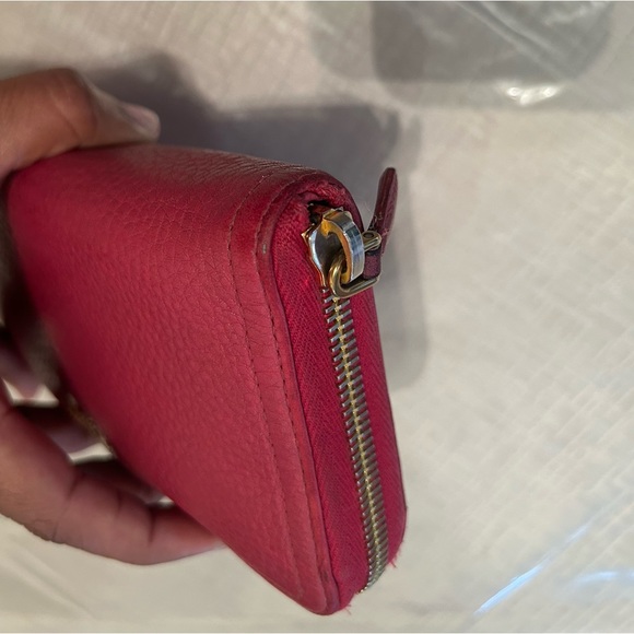 EUC Prada Milano Pink Long Zip Round Wallet - Picture 4 of 12
